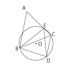 中学　数学　問題演習　円周角を使った問題の解答の図