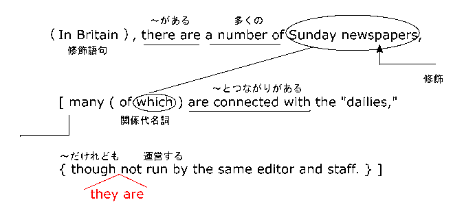 高校　英語　問題演習　共通語句の省略（１）の文の構造