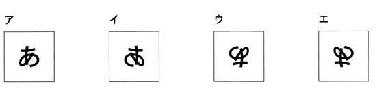 中学　理科　問題演習　Vの方向から見たときに見える像の選択肢