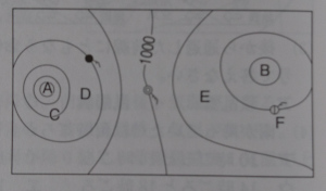 中学　理科　問題演習　天気図