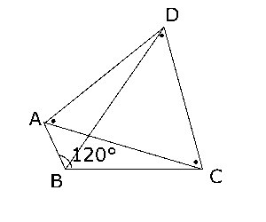 高校　数学　問題演習　四角形ABCDの図